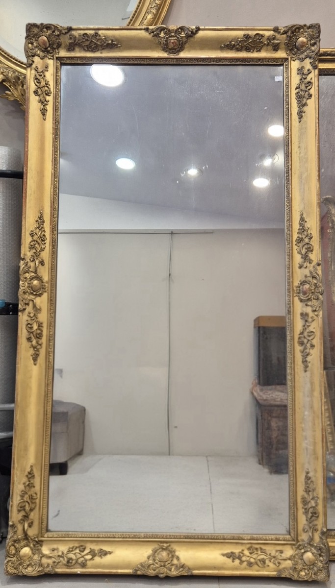 Miroir Restauration époque au mercure 86*155cm