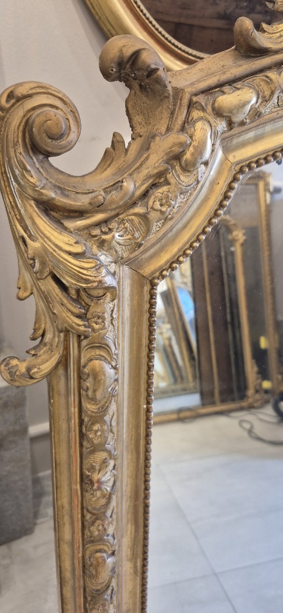 Miroir Napoleon III  doré 105*156CM-photo-4
