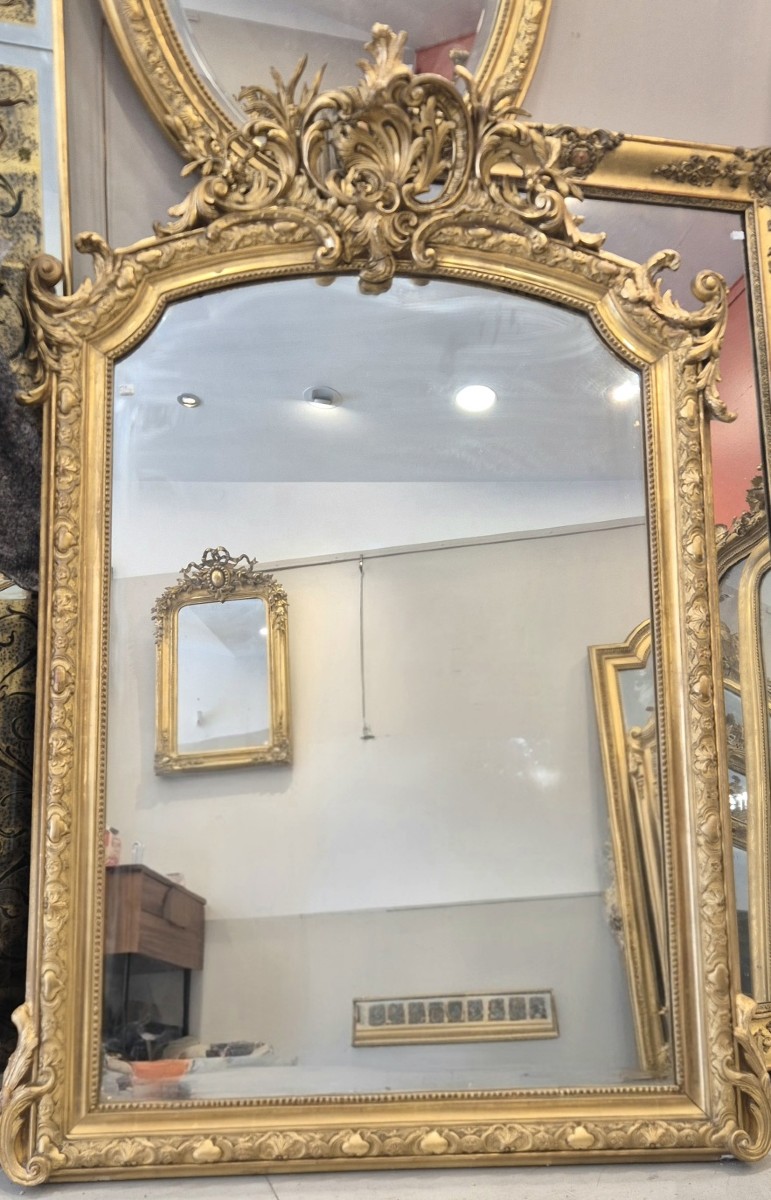 Napoleon III Gilded Mirror 105*156cm-photo-2