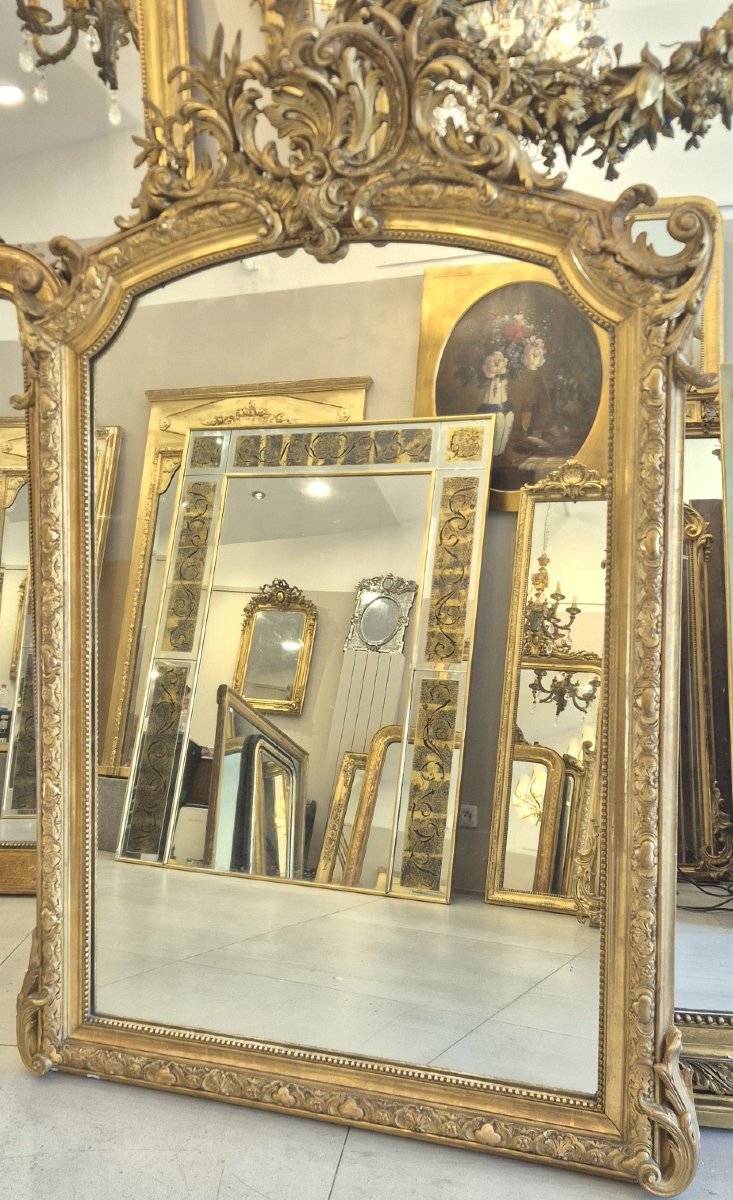 Miroir Napoleon III  doré 105*156CM-photo-6