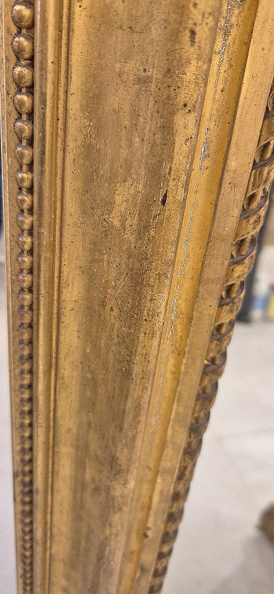 Miroir Louis XV doré feuilles d'or 110*162cm-photo-1