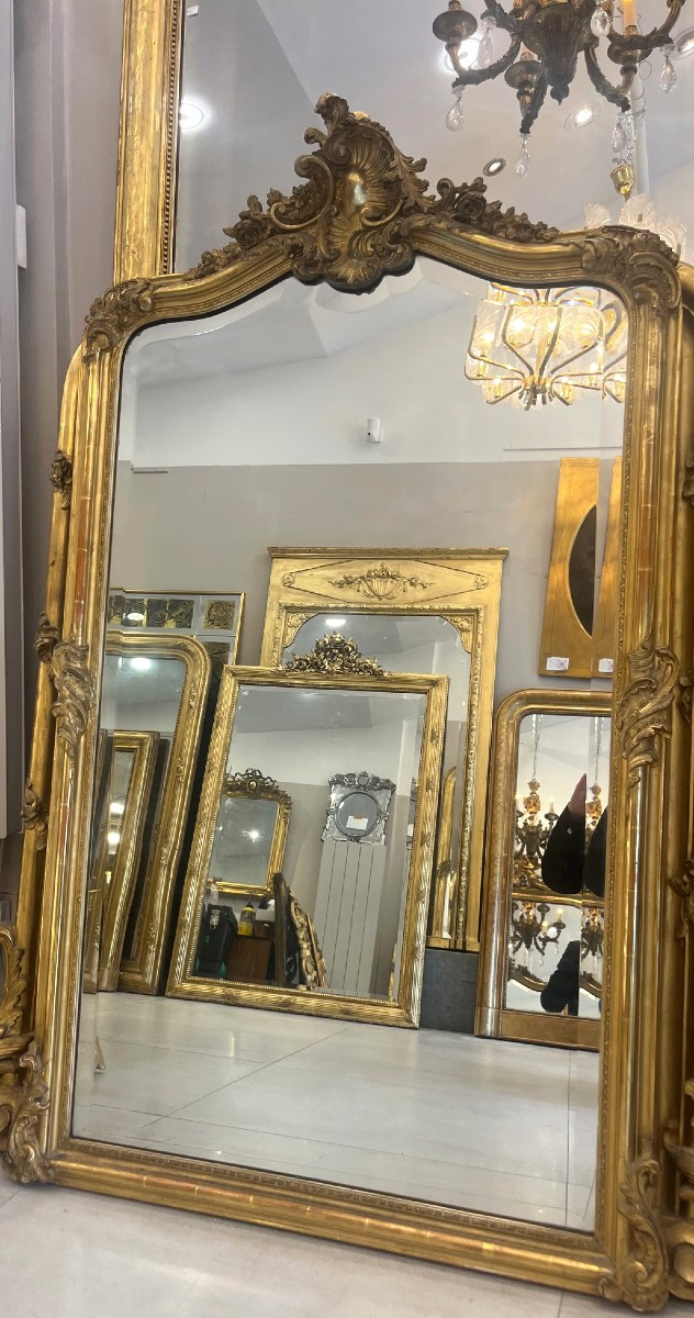 Napoleon III Period Mirror 90cm By 155cm