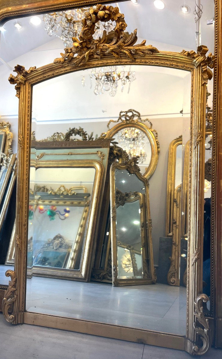 Louis XVI Mantelpiece Mirror Size 82cm By 125cm
