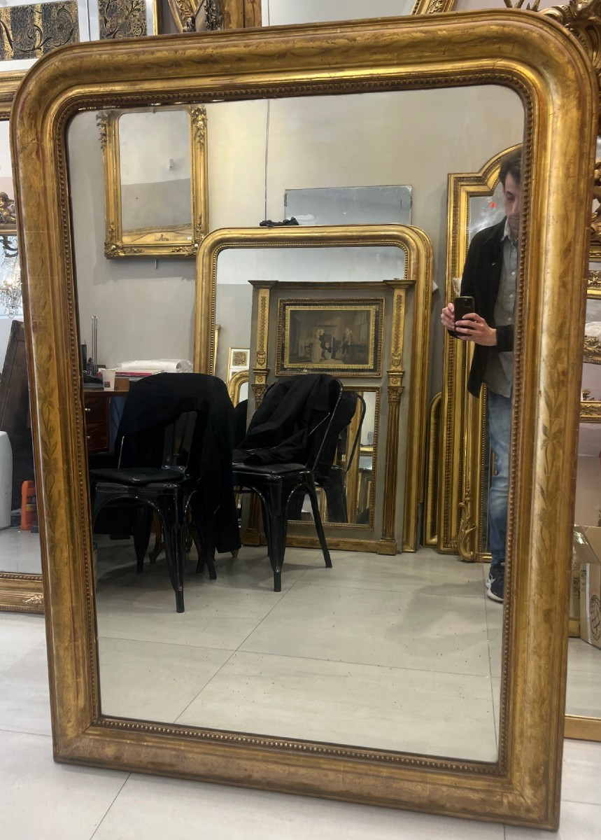 Louis Philippe Mantelpiece Mirror 104cm By 143cm-photo-2