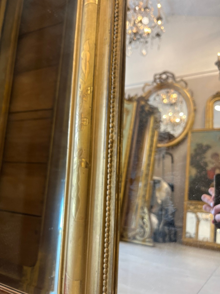 Miroir Louis philippe fleurs 64cm par 89cm -photo-3
