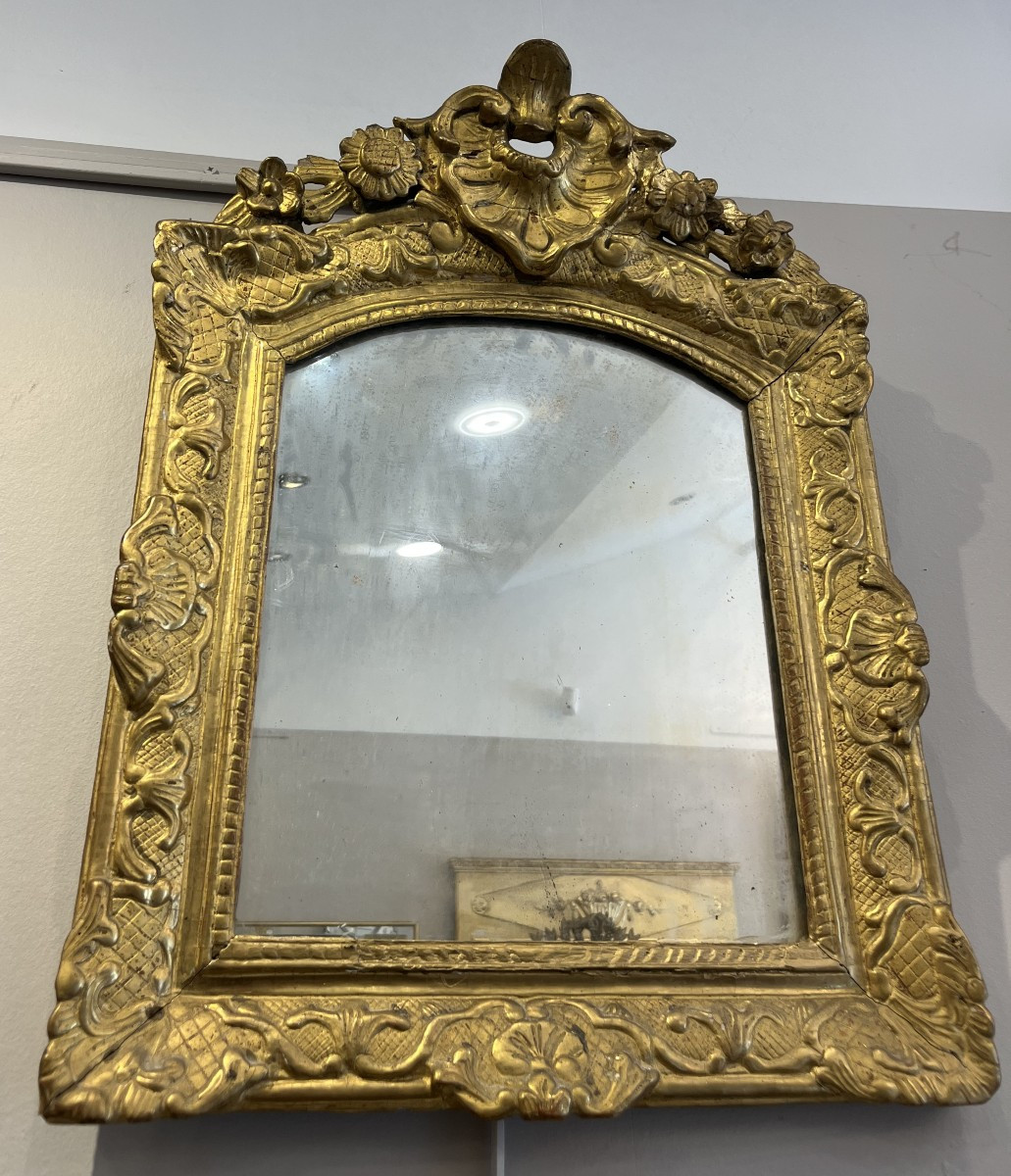 Miroir bois doré époque Regence 50cm par 65cm