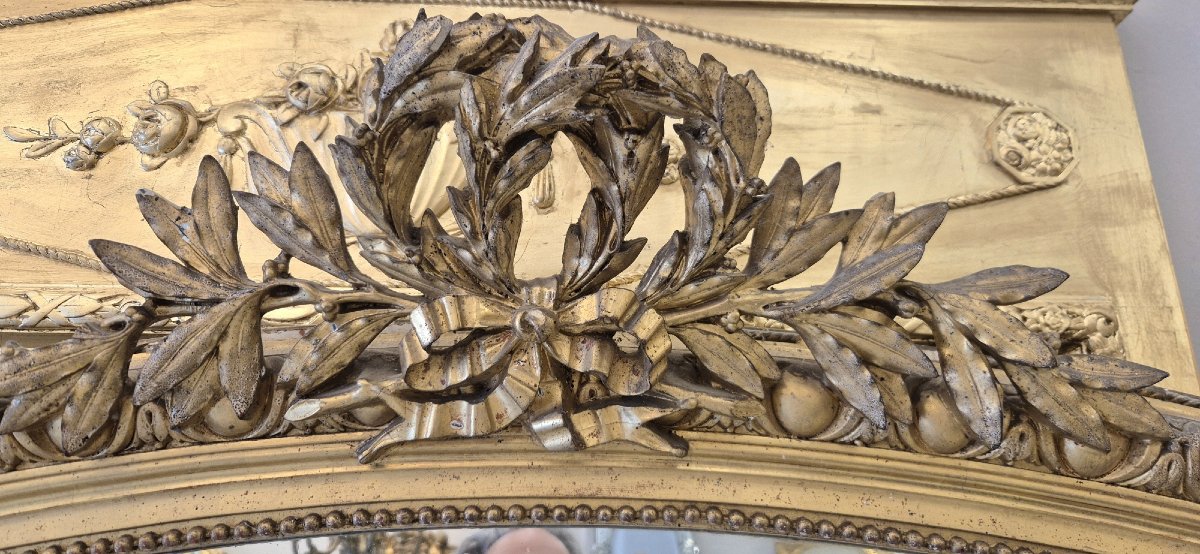 Napoleon III Gilded Mirror 120*180cm-photo-3