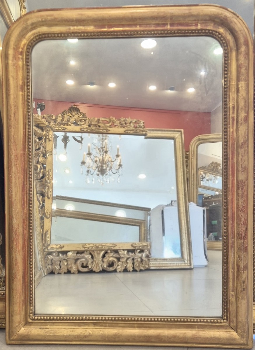 miroir Louis Philippe doré 68*92 cm
