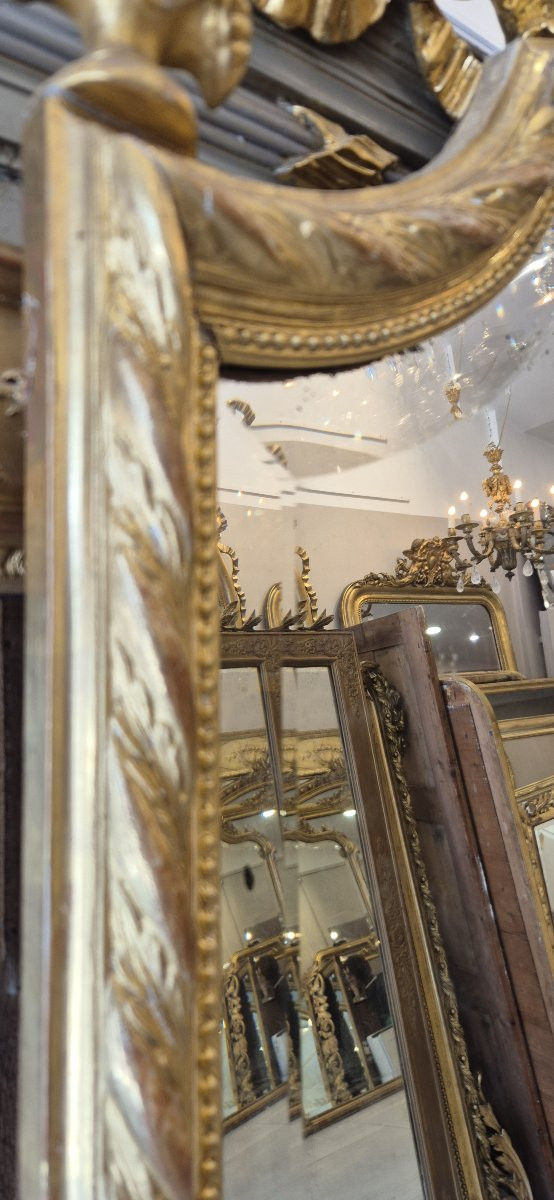 Miroir Napoléon III  biseauté doré 115*200cm-photo-3