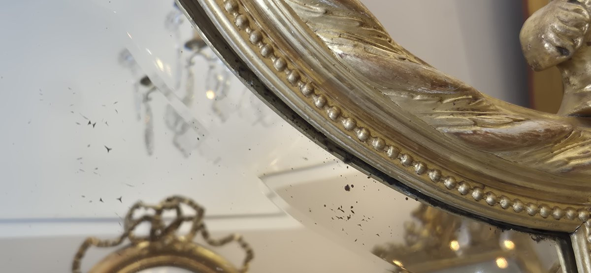 Miroir Napoléon III  biseauté doré 115*200cm-photo-4