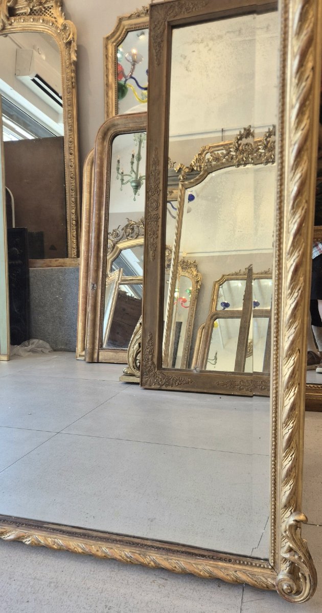 Miroir Napoléon III  biseauté doré 115*200cm-photo-8