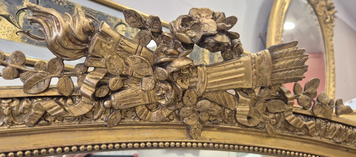 Miroir Louis XVI doré 103*156cm-photo-3