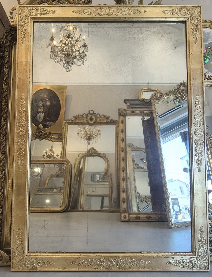 Restoration Gilded Rectangular Mirror 124*174cm-photo-3