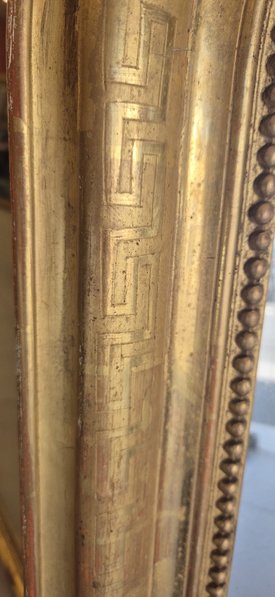 Louis Philippe Mirror With Gendarme Hat And Greek Frieze 104*142cm-photo-3