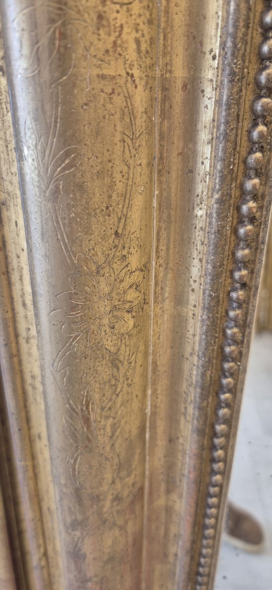 Miroir Louis Philippe doré  102*142cm-photo-4