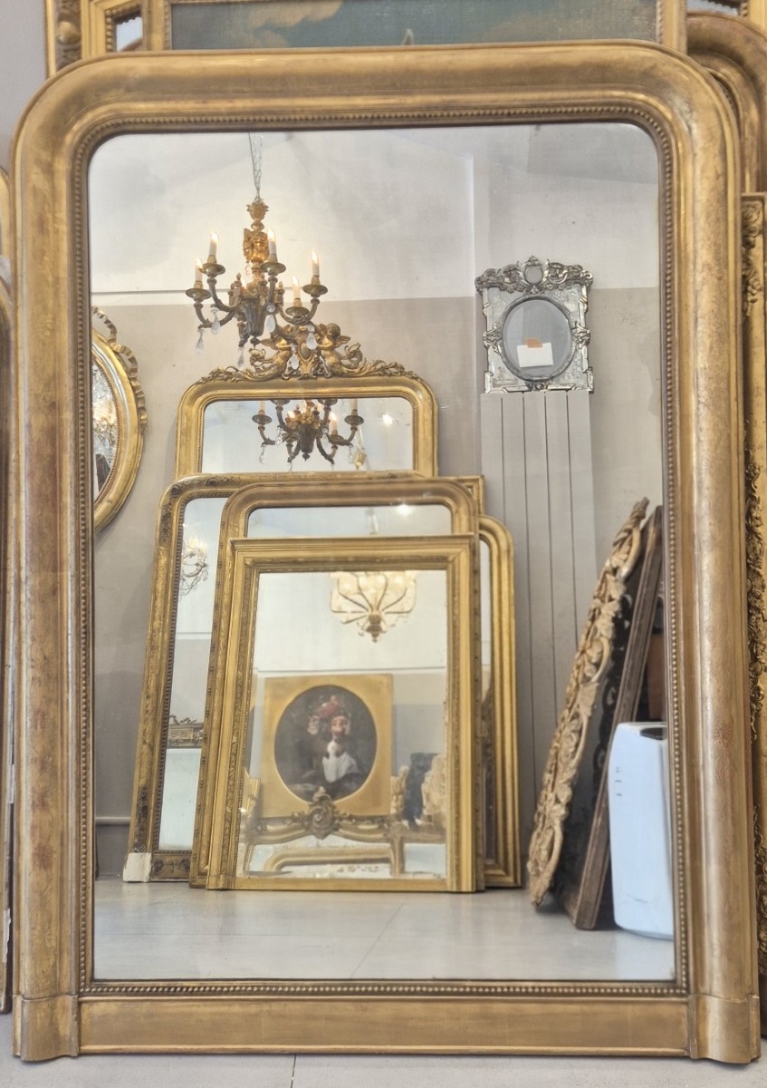 Miroir Louis Philippe doré  102*142cm