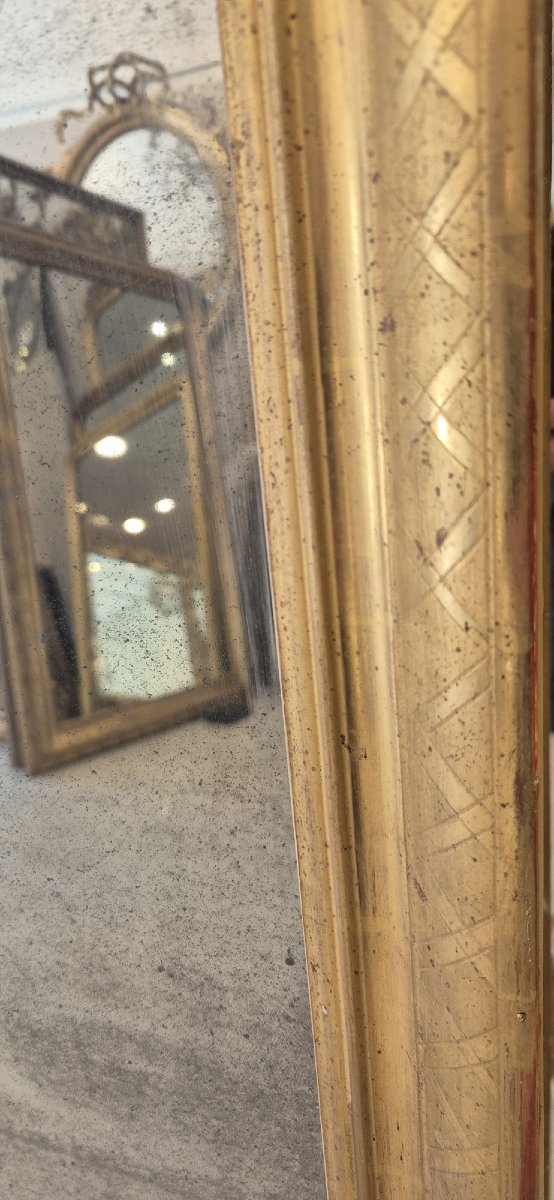 Miroir Louis Philippe mercure époque 78*132cm-photo-2
