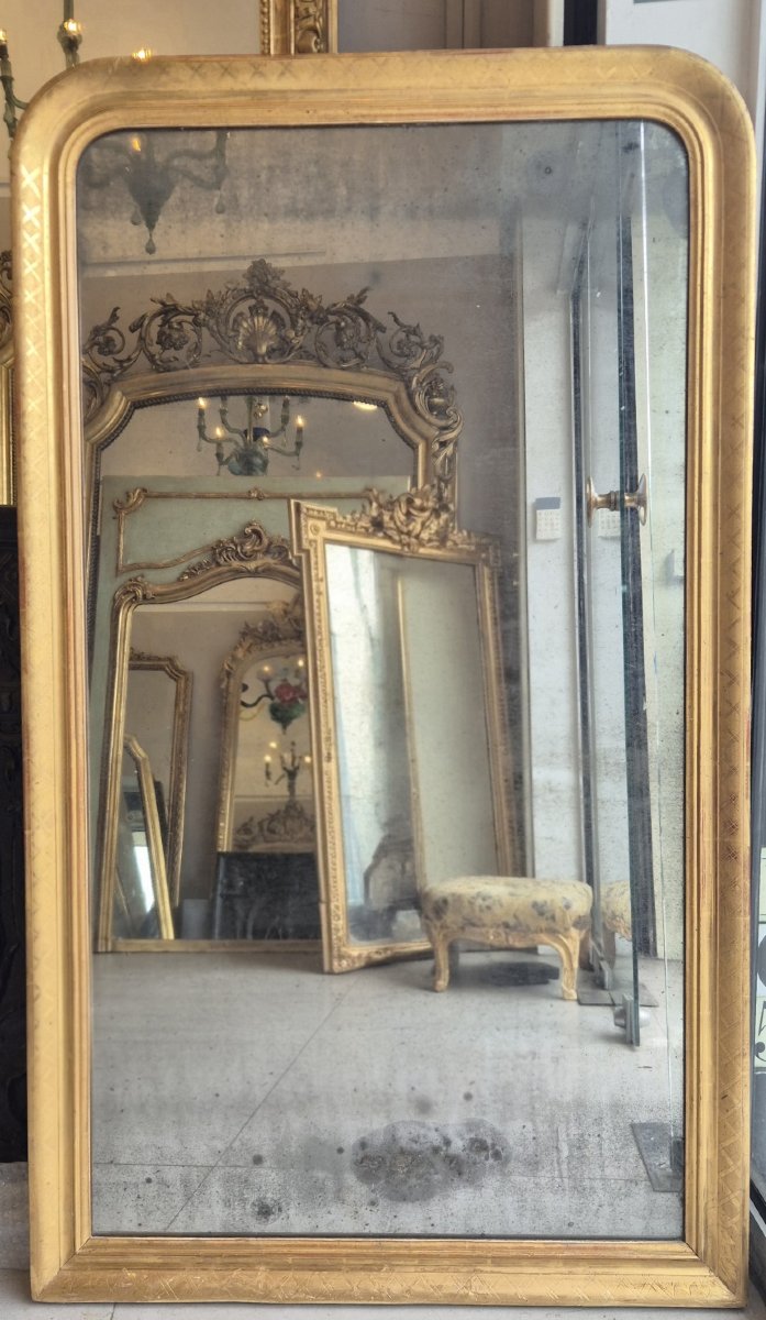 Louis Philippe Period Mirror 76*130cm
