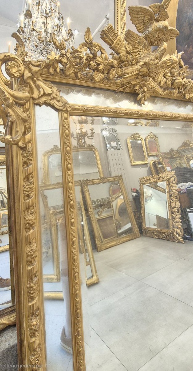 Napoleon III Gilded Mirror 108*170cm-photo-2