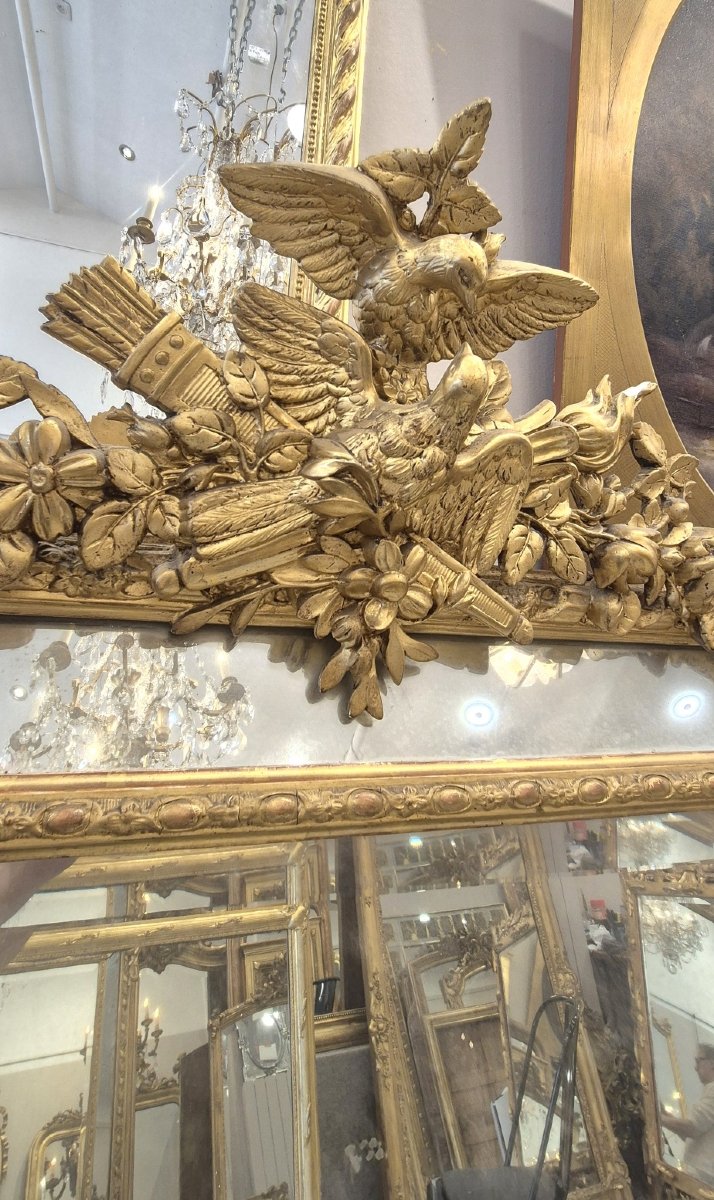 Napoleon III Gilded Mirror 108*170cm-photo-3