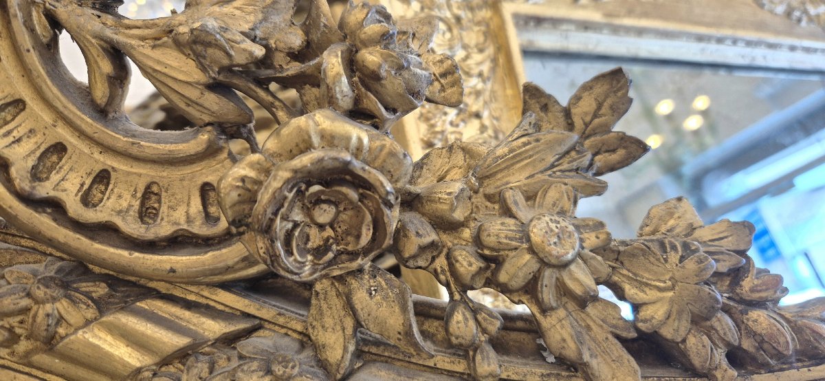Napoleon III Gilded Mirror 106*172cm-photo-2