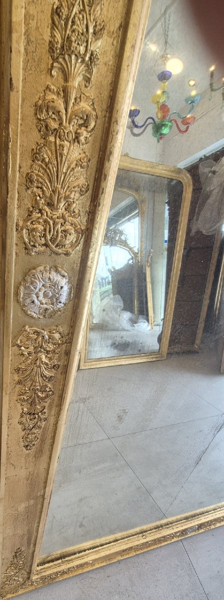 Miroir Restauration doré  124*175cm-photo-4