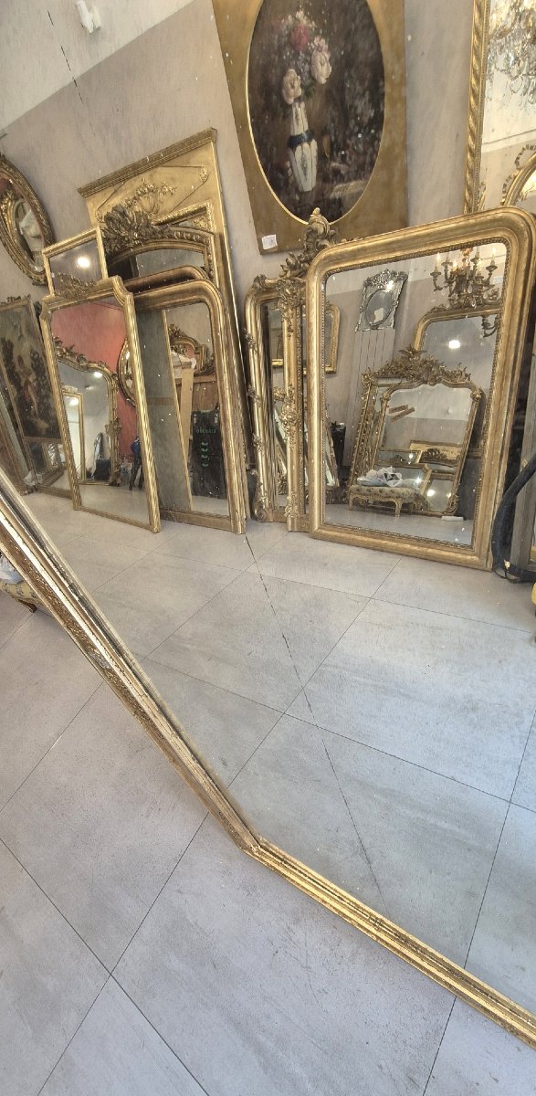 Miroir Restauration doré  124*175cm-photo-1