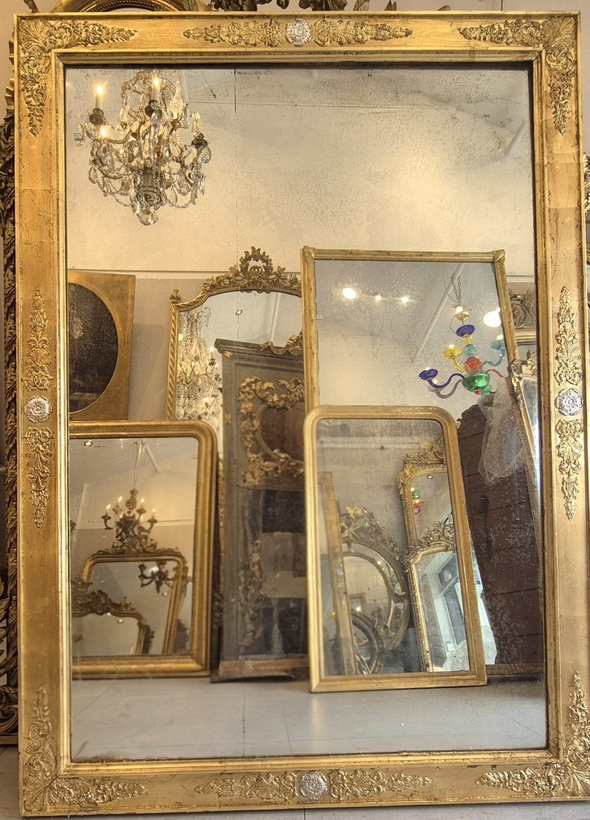 Miroir Restauration doré  124*175cm