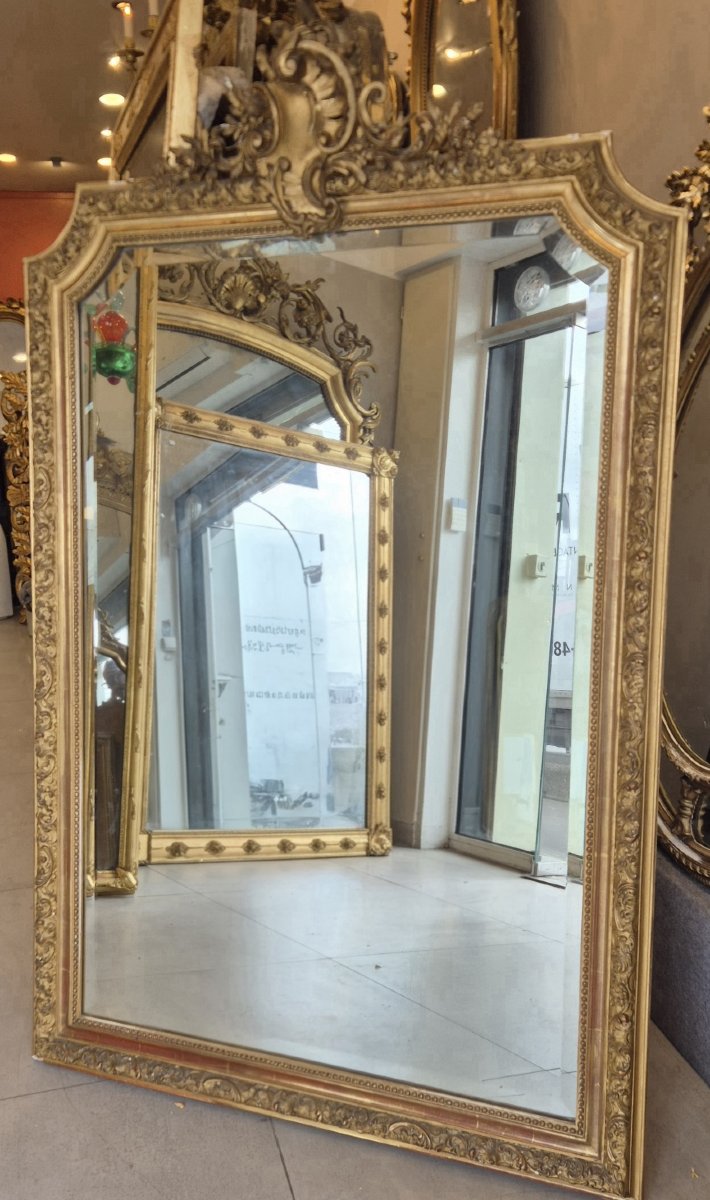 Napoleon III Gilded Mirror 102*152cm-photo-3