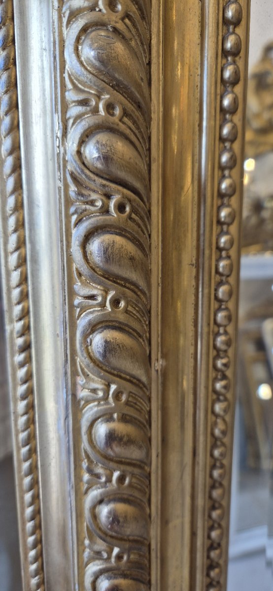 miroir doré coquille Napoleon III 110*176 cm-photo-2