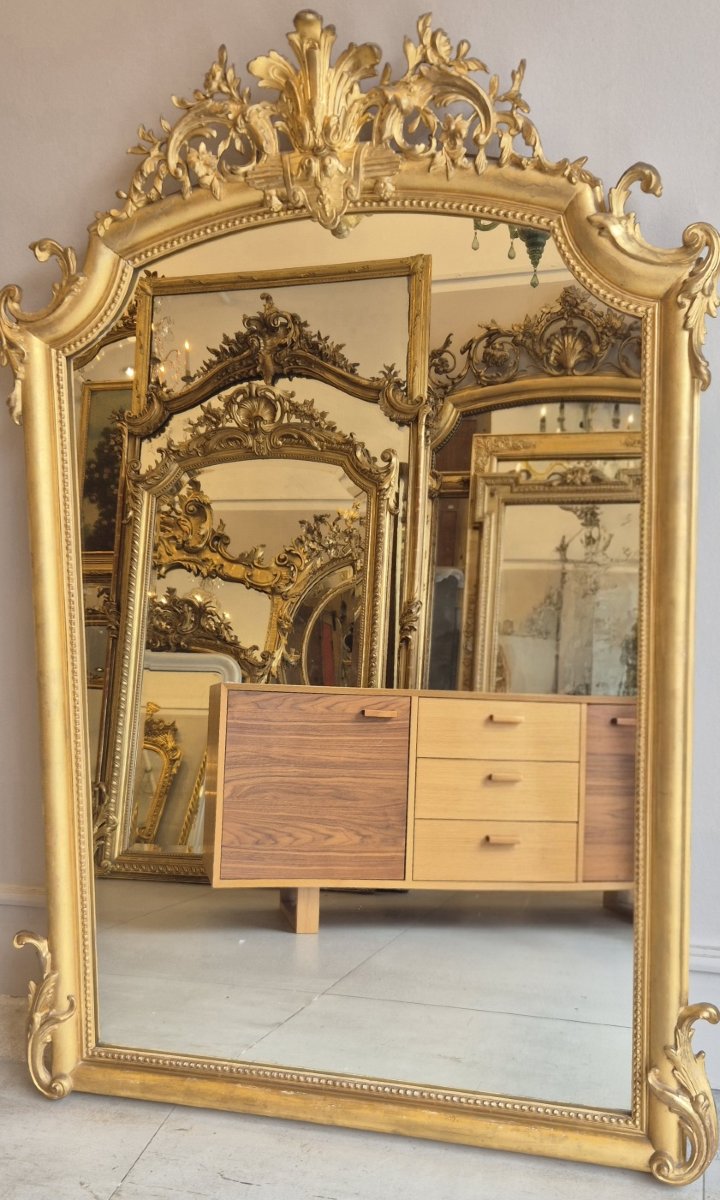 miroir Louis Philippe fronton 105*148 cm-photo-3