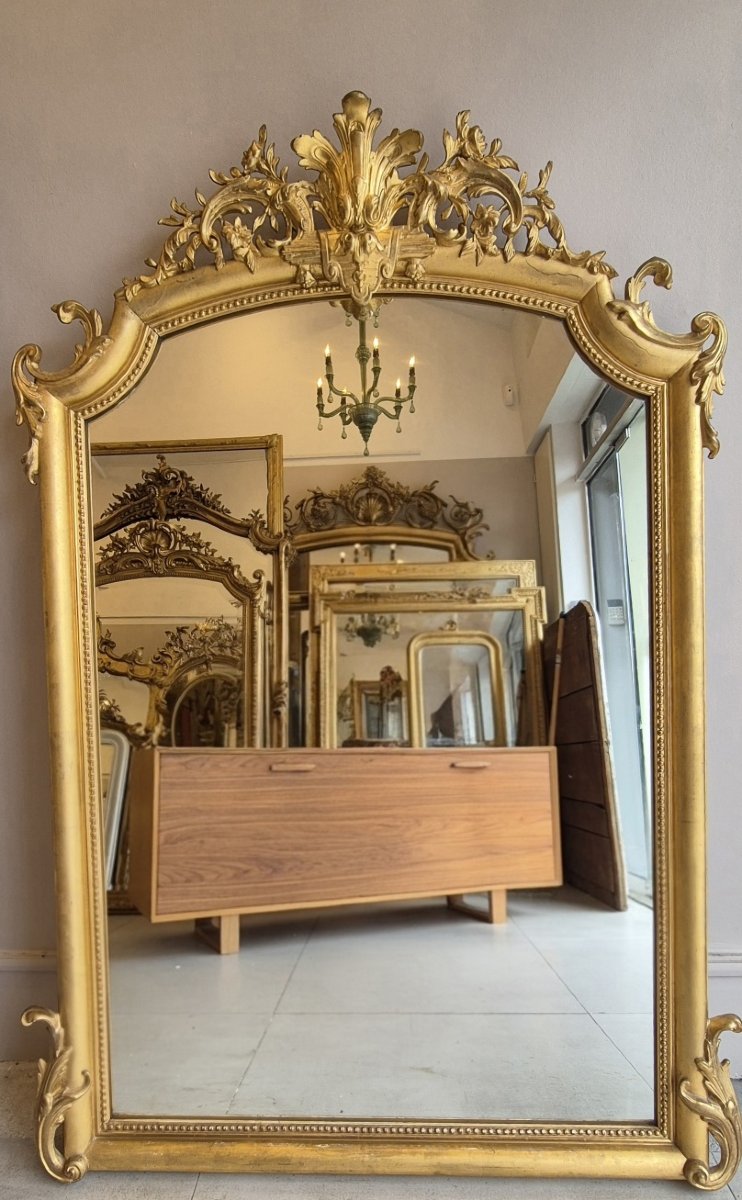 miroir Louis Philippe fronton 105*148 cm