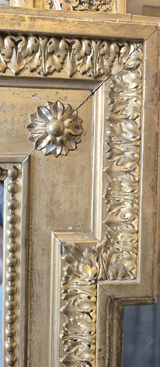 Louis XVI-style Gilded Mirror   120 X 166 Cm-photo-3