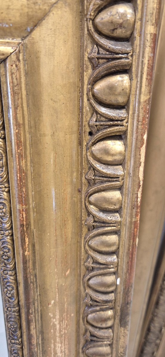 Miroir Napoléon III  doré 109*138cm-photo-3