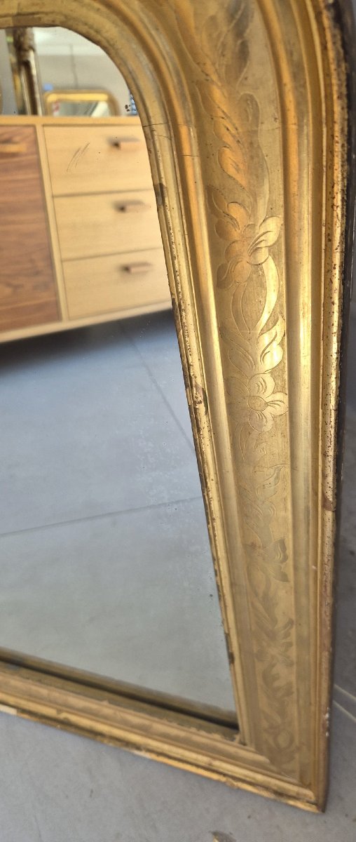 Louis Philippe Mirror, Gilded With Gold Leaf, 57*75 Cm-photo-2