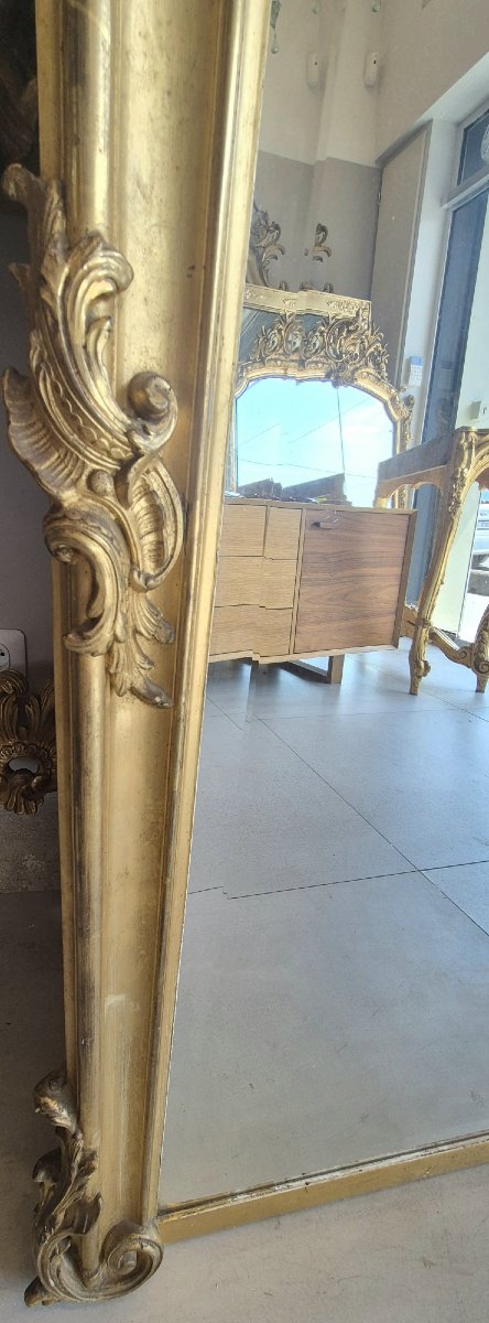 Gilded Louis XV Beveled Mirror, 114 × 142 Cm-photo-2