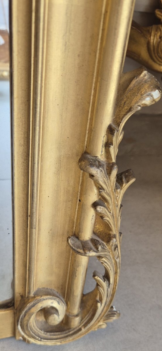 Gilded Louis XV Beveled Mirror, 114 × 142 Cm-photo-5