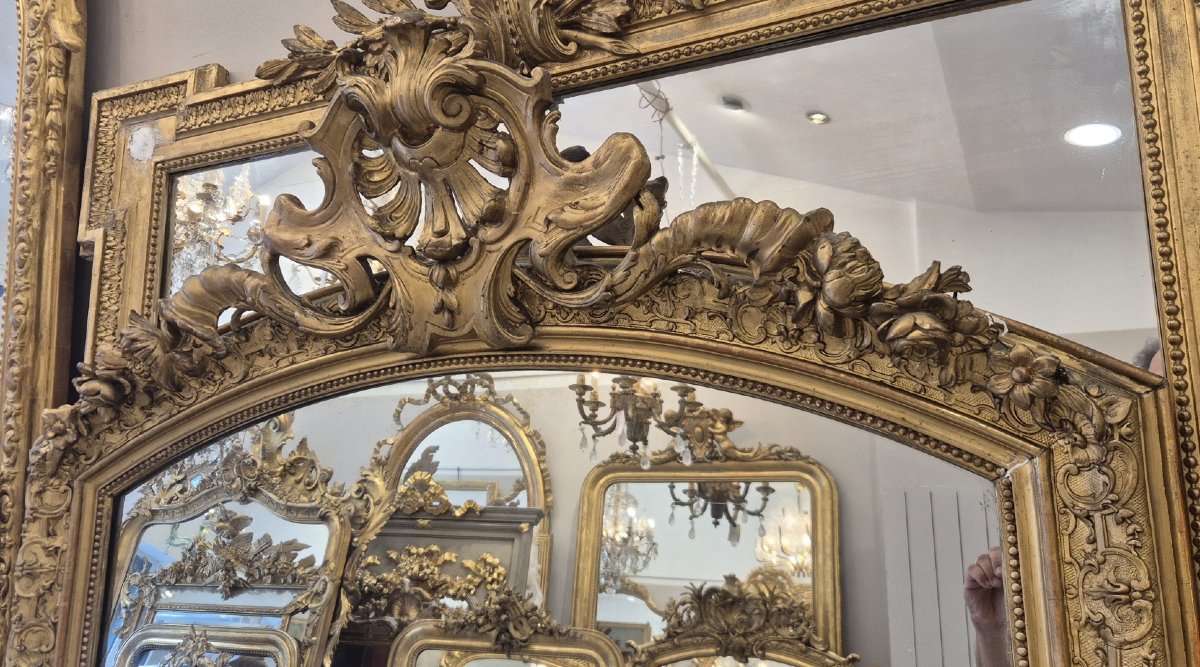 Napoleon III Mirror, 110/176 Cm-photo-4