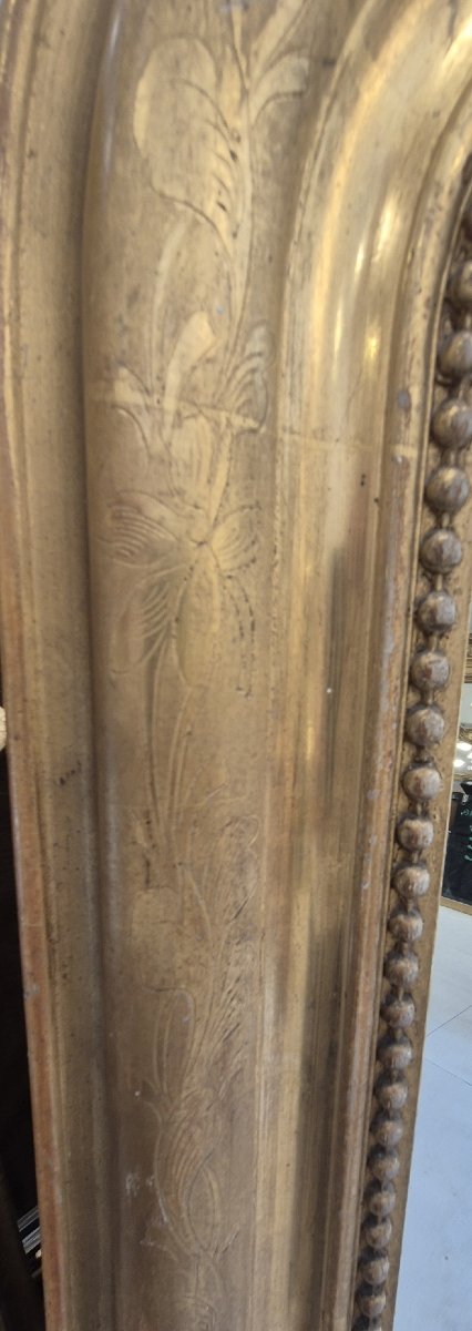 Antique Louis Philippe Mirror With Musical Cartouche, 90 X 150 Cm-photo-2