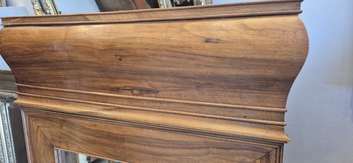 Antique Louis Philippe Wood Mirror-photo-2