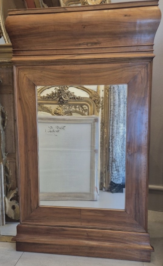 Antique Louis Philippe Wood Mirror-photo-1