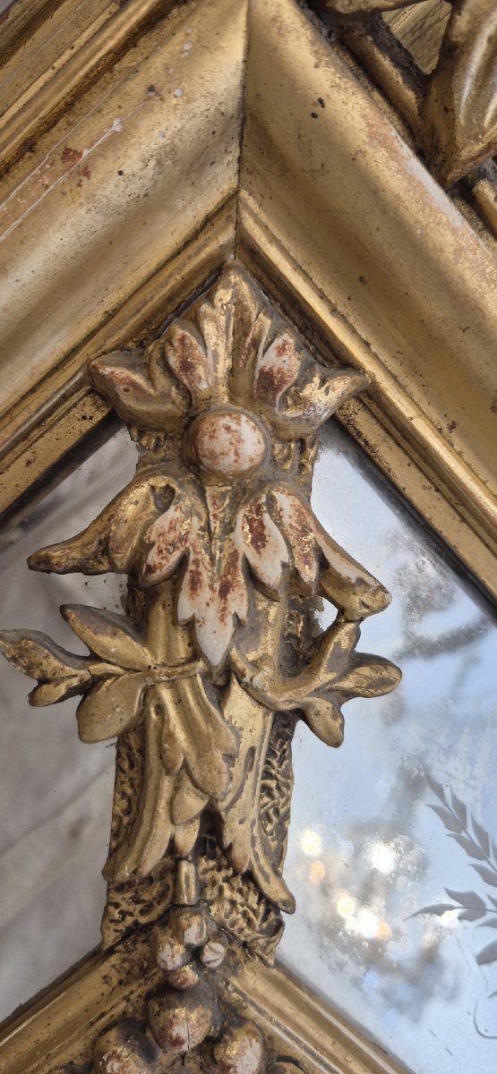 Miroir Napoléon III ancien  100*167cm-photo-3