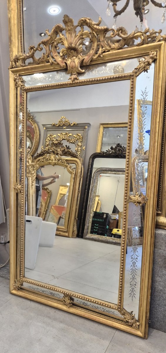 Miroir Napoléon III ancien  100*167cm-photo-1