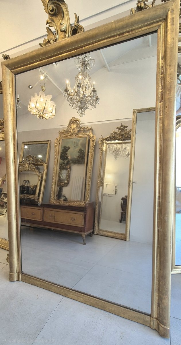 Miroir Louis Philippe époque ancien 130*187cm-photo-2