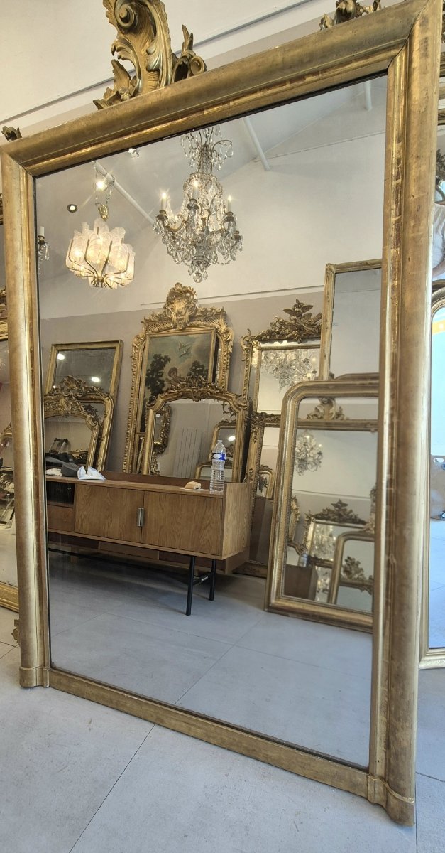 Miroir Louis Philippe époque ancien 130*187cm-photo-5