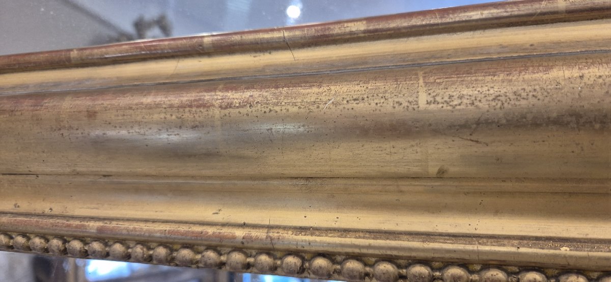 Miroir Louis Philippe feuilles d'or ancienne 100*145cm-photo-3