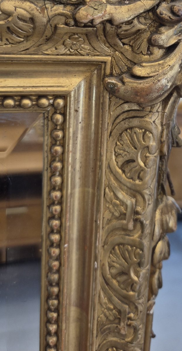 Miroir Louis XVI ancien  80*132cm-photo-3