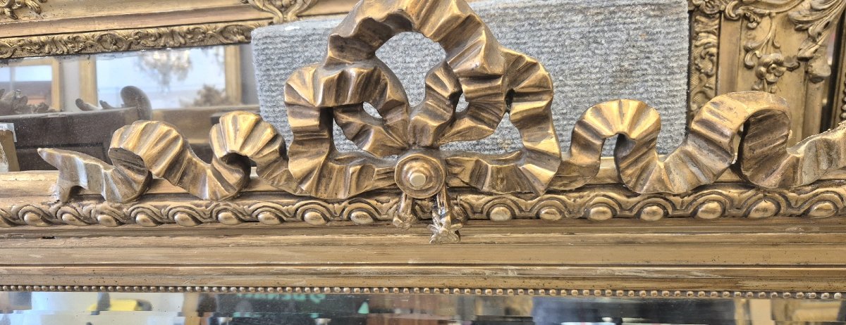 miroir ancien noeud glace de cheminée 106*127 cm-photo-4