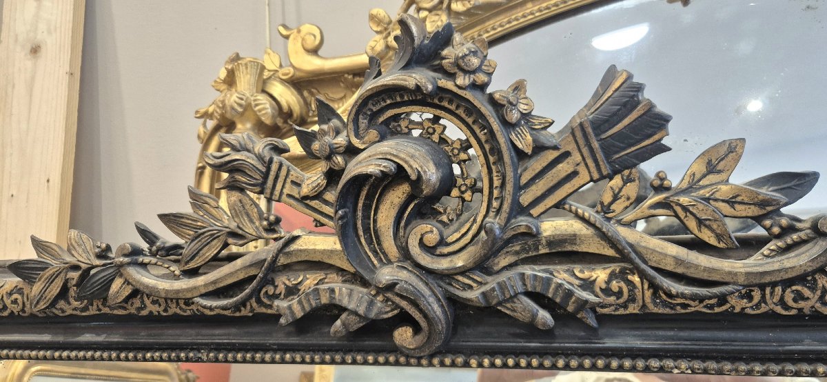Antique Napoleon III Mirror, 112 X 170 Cm-photo-2