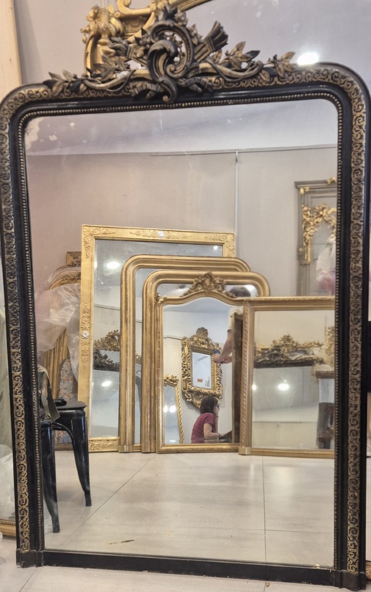Antique Napoleon III Mirror, 112 X 170 Cm